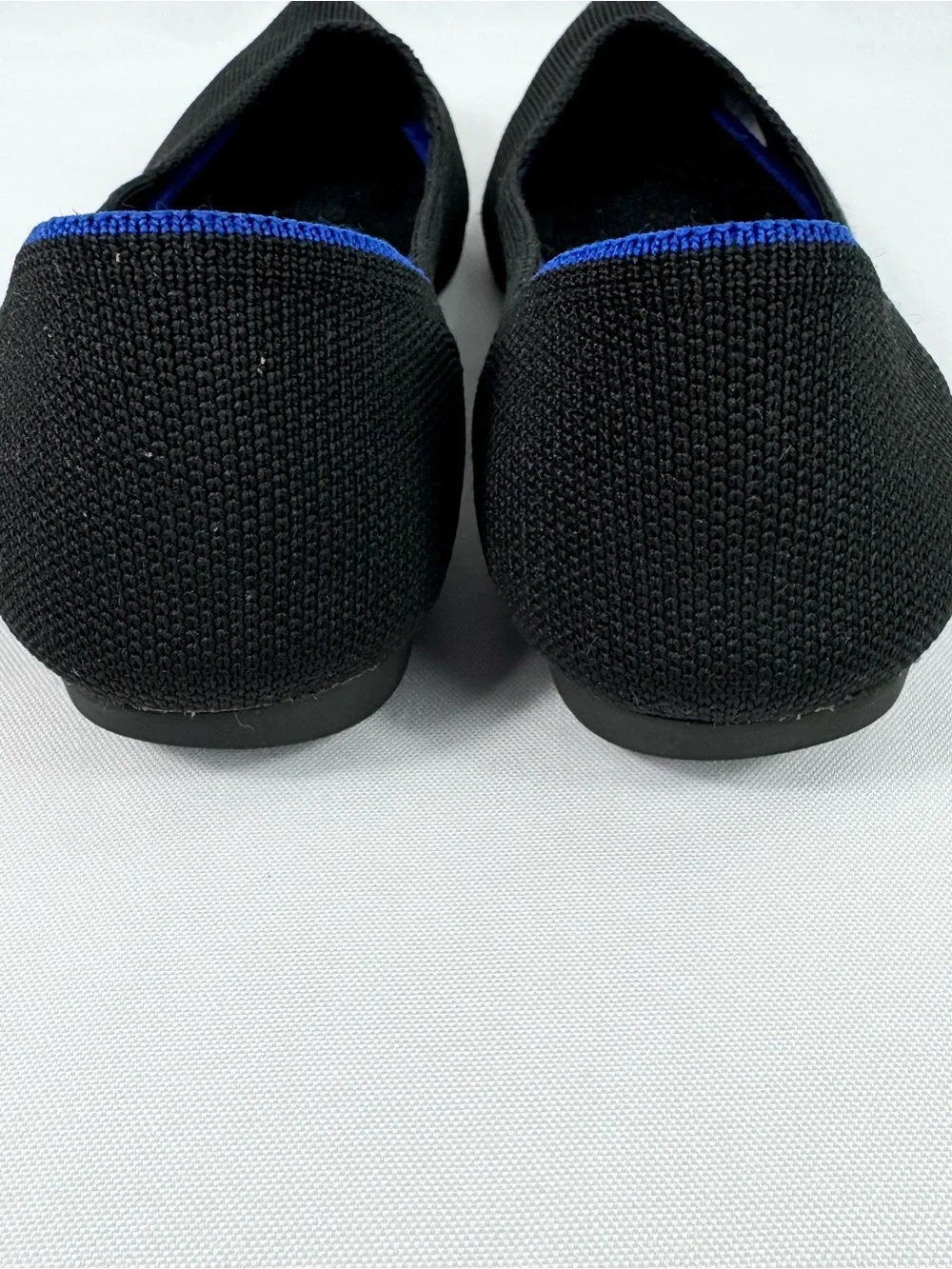 Rothy’s Women’s Black Knit The Point Ballet Flats Size 8